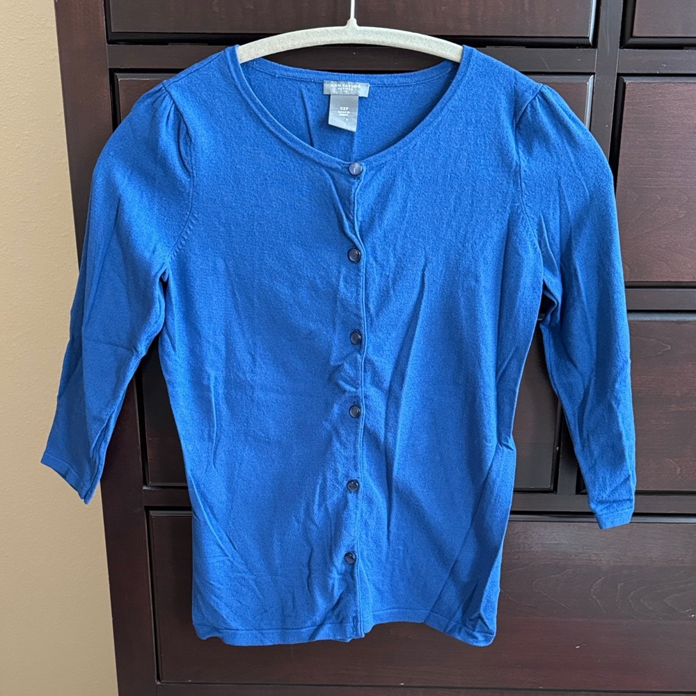 Ann Taylor PXS Blue Cardigan